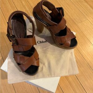 Chloe Block Heeled Elah Sandals